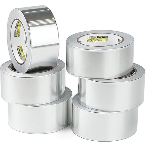 Aluminum Foil Tape,3-Pack,2'' x 75 Feet,Silver Metal HVAC Tape,High Temperature Dryer Vent Insulation Tape for Ductwork,Air Ducts,Metal Repair,Heat Resistant in Saudi Arabia