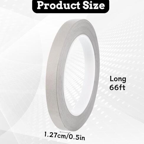 Conductive Tape Fabric Tape 1/2 inch x 66 Feet Double Conductive Cloth Adhesive Tapes for EMI Shielding Interference Signal Block Laptop Mobilephone Cable Wire Harness Wrapping in Saudi Arabia
