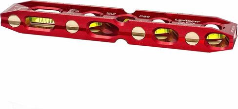 LEVTECH®، The PRO's Choice®، مستوى طوربيد PLUMBER's XTREME® P86 - 5 قوارير قابلة للاستبدال (0 درجة، 22.5 درجة، 30 درجة، 45 درجة، 90 درجة) + منحدر + قارورة بولسي | 4 مغناطيسات أرضية نادرة على شكل V | 8.25 بوصة × 1.25 بوصة × 0.875 بوصة عند 6.4 أونصة in Saudi Arabia