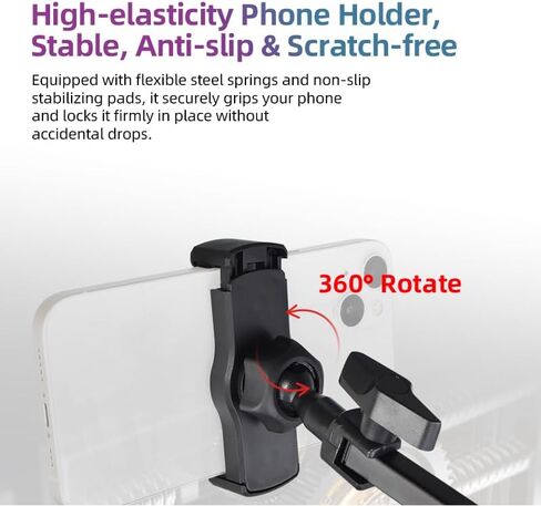 Quadcast Boom Arm - حامل ميكروفون للألعاب شديد التحمل وقابل للتعديل متوافق مع Blue Yeti HyperX QuadCast SoloCast Fifine AM8 ومعظم الميكروفونات من TIKmobre in Kuwait