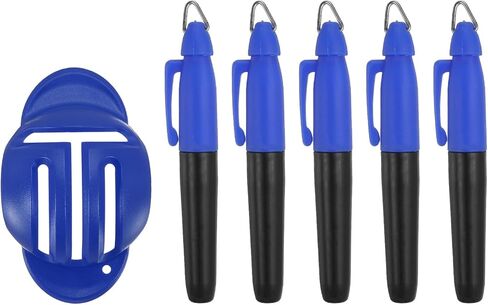PATIKIL Golf Ball Line Marker Tool, Golf Ball Alignment Marking Tool Golf Ball Liner with Line Marker Stencil for Ball Markers in Saudi Arabia