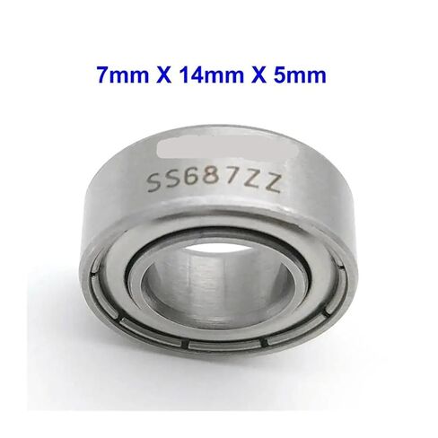 1 piece Bearing SS687ZZ 7X14X5 SUS440C Stainless Steel Corrosion Resistant in Saudi Arabia