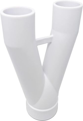PumpSpy PVC Manifold WYE - تجهيزات أنابيب PVC، أنابيب PVC متعددة التطبيقات، تجهيزات سباكة موصل Y لمضخات الحوض وأحواض السمك، تجهيزات PVC مع 2 زلات ذكر و1 زلة أنثى، 1 1/2 بوصة × 1 1/2 بوصة × 2 بوصة in Kuwait