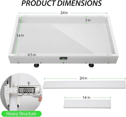 Large Reusable Epoxy Resin Mold 52×26×3 Adjustable Clamping System – Ideal Resin Molds for Coffee Tables, Trays, Cutting Boards & DIY Projects in Saudi Arabia