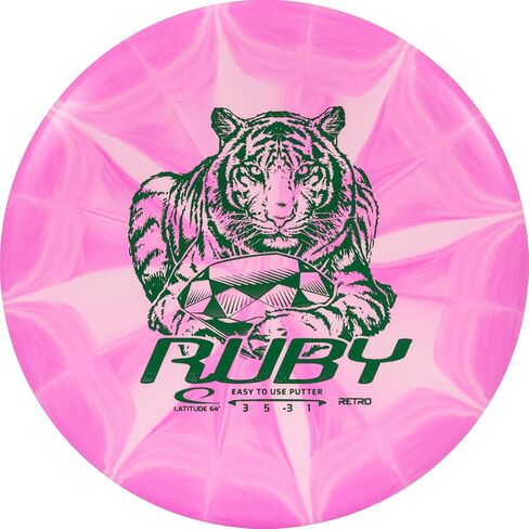 Latitude 64 Beginner Retro Burst Disc Golf Starter Set | Set Includes a Retro Ruby, Retro Pearl, and a Retro Diamond | Disc and Stamp Colors Will Vary (3 Discs) in Saudi Arabia