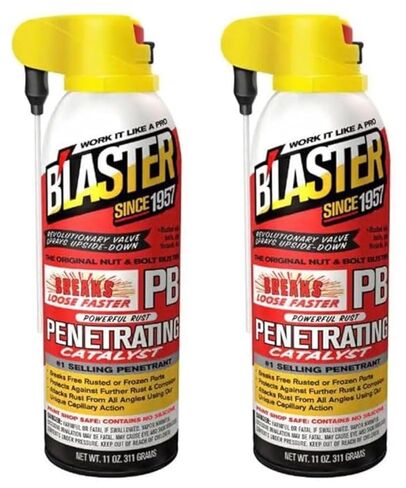 محفز الاختراق PB'Laster - 11 أونصة، مخترق الصدأ ومواد التشحيم - عبوتان. صنع في الولايات المتحدة الأمريكية. الاختيار الأفضل in Saudi Arabia