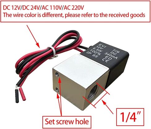 DC12V 24V AC110V 220V مغلق عادة 1/4 بوصة صامت ثنائي الاتجاه صمام الملف اللولبي من الفولاذ المقاوم للصدأ مغلق عادة 1 قطعة (6 مم، AC220V) in Kuwait