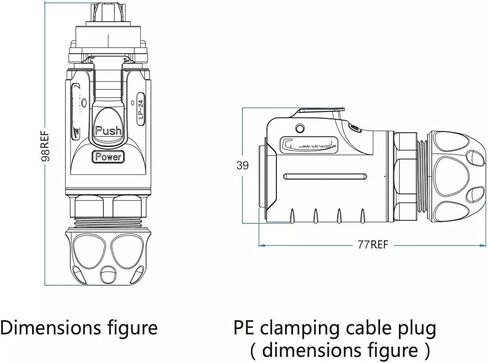 24 pin power connector male and female socket waterproof heavy duty in Saudi Arabia