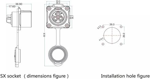 24 pin power connector male and female socket waterproof heavy duty in Saudi Arabia