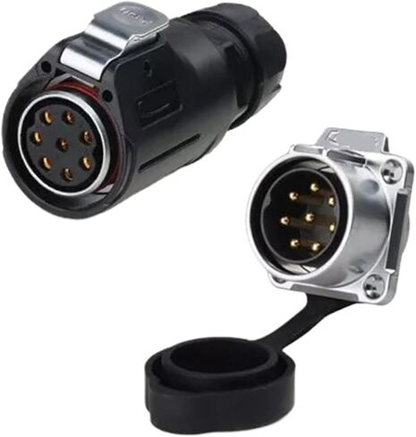 8 pin 15A power connector female and male socket waterproof IP67 in Saudi Arabia
