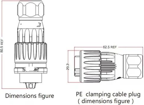 3 pin power circular connector male waterproof outdoor IP67 M20 in Saudi Arabia