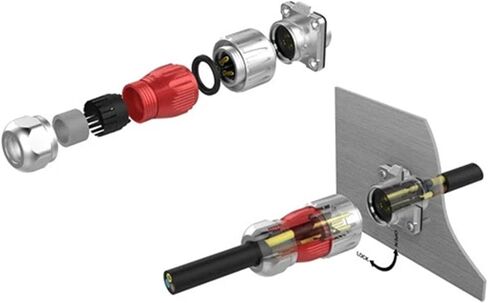3 pin power circular connector male waterproof outdoor IP67 M20 in Saudi Arabia