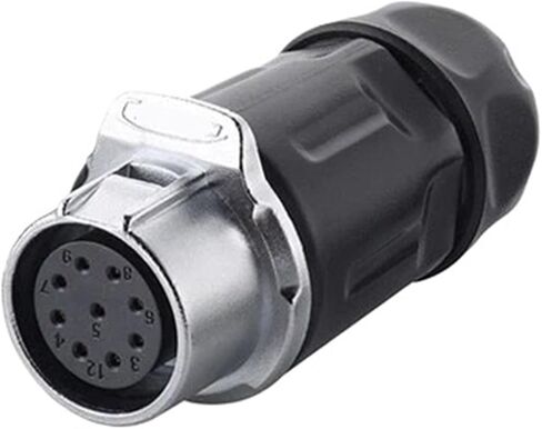 9-pin power signal industrial connector female base outdoor waterproof IP67 M20 in Saudi Arabia