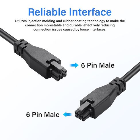 SinLoon 6PIN AMS Lite Extension Cable, Male to Male, 24AWG AMS Lite Connection for Bam-bu Lab X1/P1 3D Printer, Not for A1/A1 Mini (0.5m/19.6in) in Saudi Arabia