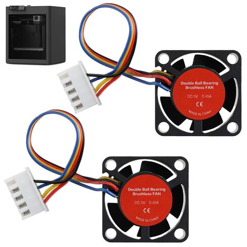 2 حزمة من مروحة P1S Hotend المتوافقة مع طابعة Bambu Lab ثلاثية الأبعاد، مراوح هيدروليكية دقيقة بدون فرش مع التحكم في سرعة PWM (P1P/P1S) in Kuwait