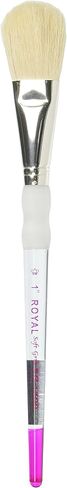 Royal Brush SG1400-3/4IN. Royal & Langnickel Soft-Grip White Blending Mop Paintbrush, Natural Hair, 3/4 inch, 3/4" Width in Saudi Arabia
