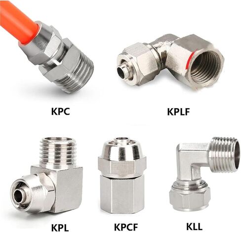 تركيبات هوائية نحاسية تركيب KPL OD 4 6 8 10 12 مللي متر خيط 1/8 3/8 1/2 "1/4" موصل خرطوم أنبوب موصلات 1 قطعة (6-03) in Kuwait