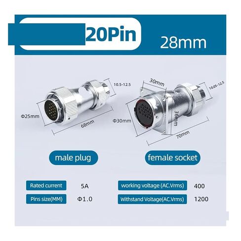1Set/5Sets WY28 Connector 2-20PIN Sensor(20Pin,5Sets) in Saudi Arabia