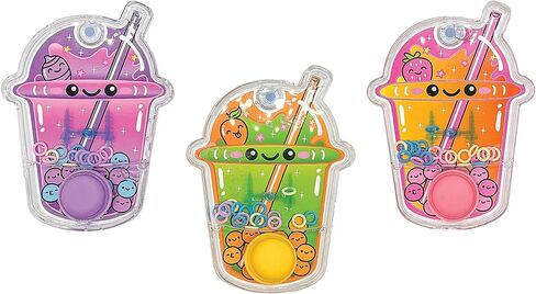 Raymond Geddes Frutti Hoops Water Games – Pack of 24 – Handheld Boba Tea Ring Toss Toys for Kids with Refillable Water in Saudi Arabia