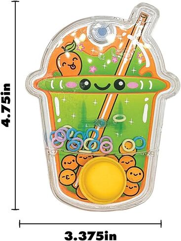 Raymond Geddes Frutti Hoops Water Games – Pack of 24 – Handheld Boba Tea Ring Toss Toys for Kids with Refillable Water in Saudi Arabia