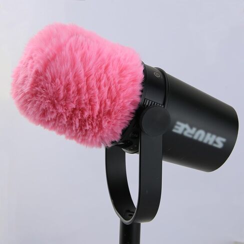 LEFXMOPHY White Deadcat for SHURE MV7 MV7X Microphone Windscreen Furry Wind Muff in Saudi Arabia