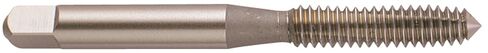 YG-1 Z3 Series Vanadium Alloy HSS Roll Form Tap, TiN Coated, Round Shank with Square End, Bottoming Chamfer, #10-24 Thread Size, H4 Tolerance in Kuwait