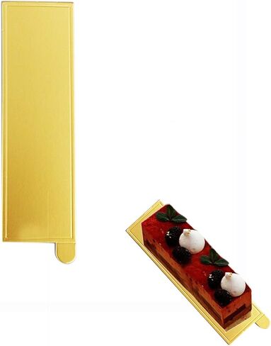 100 pcs 3.54"x3.54" Mini Cake Boards, Small Square Gold Mousse Cake Cardboard Set, Cupcake Base, Dessert Tray, Disposable Paper Coasters, for Wedding Party Pastry in Saudi Arabia