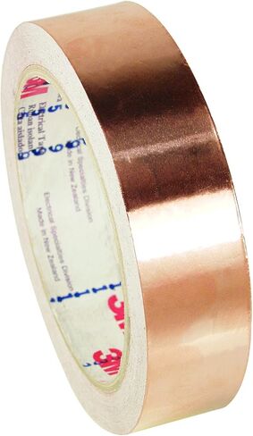 3M™ EMI Copper Foil Shielding Tape 1181, 1/2 in x 18 yd (12.70 mm x 16.5 m), 18/case in Saudi Arabia