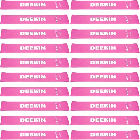 DEEKIN 20 Pcs Resistance Bands Resistance Loop Exercise Bands Exercise Equipment Elastic Drag Ring for Women and Men Home Fitness, Gym, Yoga in Saudi Arabia