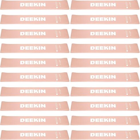 DEEKIN 20 Pcs Resistance Bands Resistance Loop Exercise Bands Exercise Equipment Elastic Drag Ring for Women and Men Home Fitness, Gym, Yoga in Saudi Arabia