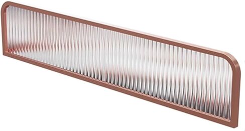 Standing Dining Room Partition Striped Glass Dining Room Screen Partition Office Screen Decorative Partition Dining Room Study Living Room Privacy,Pink-30x120cm in Saudi Arabia