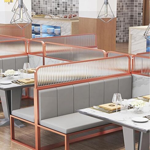 Standing Dining Room Partition Striped Glass Dining Room Screen Partition Office Screen Decorative Partition Dining Room Study Living Room Privacy,Pink-30x120cm in Saudi Arabia