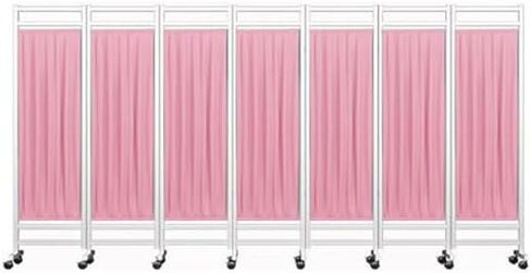 Portable Medical Privacy Screen - Sturdy Waterproof Nylon, Compact & Foldable with Silent Wheels - Ideal for Hospitals, Clinics, Nursing Homes, Patient Privacy Solutions in Saudi Arabia