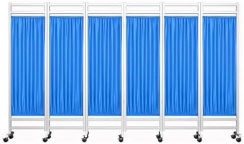 Portable Medical Privacy Screen - Sturdy Waterproof Nylon, Compact & Foldable with Silent Wheels - Ideal for Hospitals, Clinics, Nursing Homes, Patient Privacy Solutions in Saudi Arabia