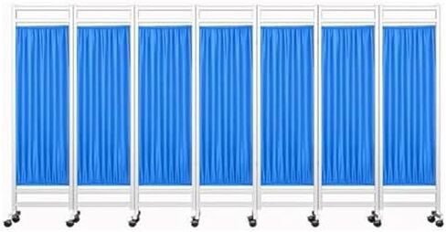 Portable Medical Privacy Screen - Sturdy Waterproof Nylon, Compact & Foldable with Silent Wheels - Ideal for Hospitals, Clinics, Nursing Homes, Patient Privacy Solutions in Saudi Arabia