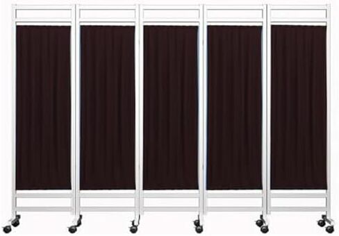 Portable Medical Privacy Screen - Sturdy Waterproof Nylon, Compact & Foldable with Silent Wheels - Ideal for Hospitals, Clinics, Nursing Homes, Patient Privacy Solutions in Saudi Arabia