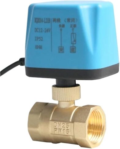 1/2 3/4 1 2 Inch Normally Closed Motorized Ball Valve 220V 12V 24V 2-Wire Brass Electric Ball Valve Replace Solenoid Valve 1Pcs(1-1/2",12VDC_NORMALLY OPEN) in Saudi Arabia