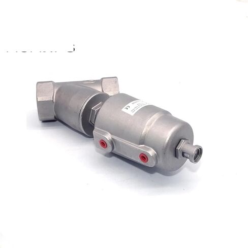 1-1/2 Inch Stainless Steel Pneumatic Seat Valve DN40 Female Thread Y Type Angle Seat Valve 1Pcs(Double acting) in Saudi Arabia