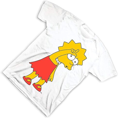 قميص Simpsons الرجالي Lisa Simpson الكلاسيكي - Homer Bart Lisa Simpsons L هو تي شيرت برسومات الخاسر in Kuwait