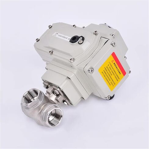 1-1/2 Inch Motorized Three Way Ball Valve Stainless Steel Q941/45F-16P T/L Type Female Thread Electric Ball Valve DC24V AC220V 1Pcs(110VAC_T TYPE) in Saudi Arabia