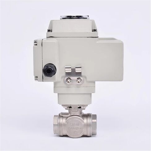 1-1/2 Inch Motorized Three Way Ball Valve Stainless Steel Q941/45F-16P T/L Type Female Thread Electric Ball Valve DC24V AC220V 1Pcs(110VAC_T TYPE) in Saudi Arabia