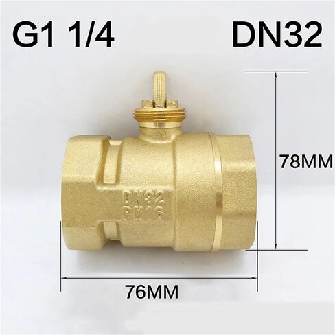 DN32 2 Way Brass Motorized Ball Valve Body 1Pcs in Saudi Arabia