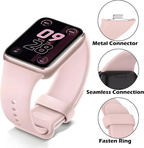 Bands for Xiaomi Smart Band 9 Pro/ 8 Pro Straps for Women Men, 3 Pack Soft Silicone Strap Replacement Wristbands Compatible with Xiaomi Smart Band 8Pro/9Pro in Saudi Arabia