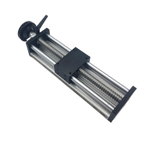 Linear Guide Manual Sliding Table 100~300MM Stroke Ballscrew SFU1204/1605/1610 Handwheel Linear Stage CNC Table Saw(SFU1605,200MM Stroke) in Saudi Arabia