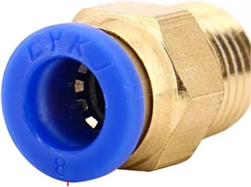 PC Pneumatic Fitting Connector 4-m5 4-M6 4mm 6mm 8mm 10mm 12mm Thread 1/4 1/2 1/8 3/8 Compressed Hose Tube Pipe 1Pcs(4-M5) in Saudi Arabia