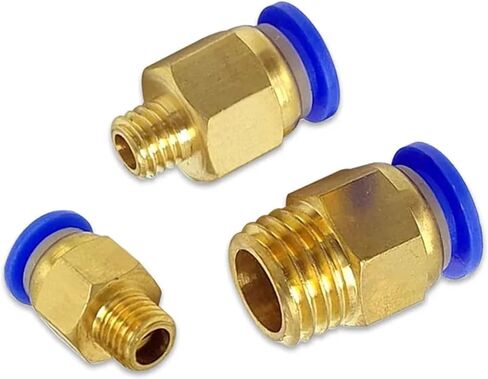 PC Pneumatic Fitting Quick Connectors M5 M6 M8 M10 M12 M14 M16 M20 Male Thread Pipe 10Pcs(PC6-M8x1.25) in Saudi Arabia