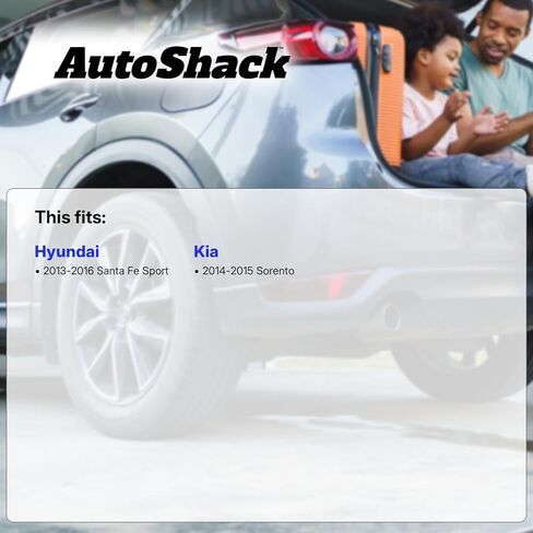 دوارات الفرامل الصلبة ذات فتحات تهوية أمامية وخلفية من AutoShack + وسادات سيراميك 12 قطعة طقم فرامل بديلة لـ 2014-2015 Kia Sorento 2013-2016 Hyundai Santa Fe Sport 2012 Hyundai Santa Fe in Saudi Arabia