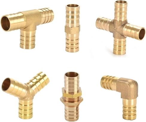 Fittings Connector Copper Pagoda Fuel Water Tube Brass Pipe Coupler Adapter 4mm 5 6 8 10 12 T-3-way/ 4 Way/BT-PM 1Pcs(4 way,OD 10 MM_OTHER) in Saudi Arabia