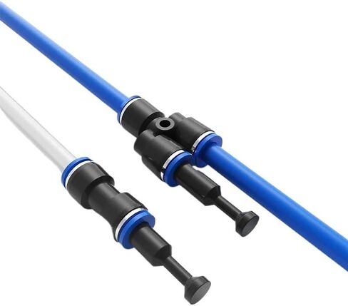 Pneumatic Fitting 8mm1/4 Inch Quick Connect Hose Fittings 4mm 6mm 12mm 3/8' Push 60Pcs(6mm PU V E Y PP) in Saudi Arabia