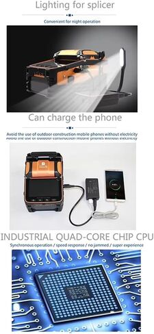 AI-9 6 Motors Fiber Optic Fusion Splicer 3 in 1 Fiber Support Bulit in Optical Power Meter and VFL in Saudi Arabia